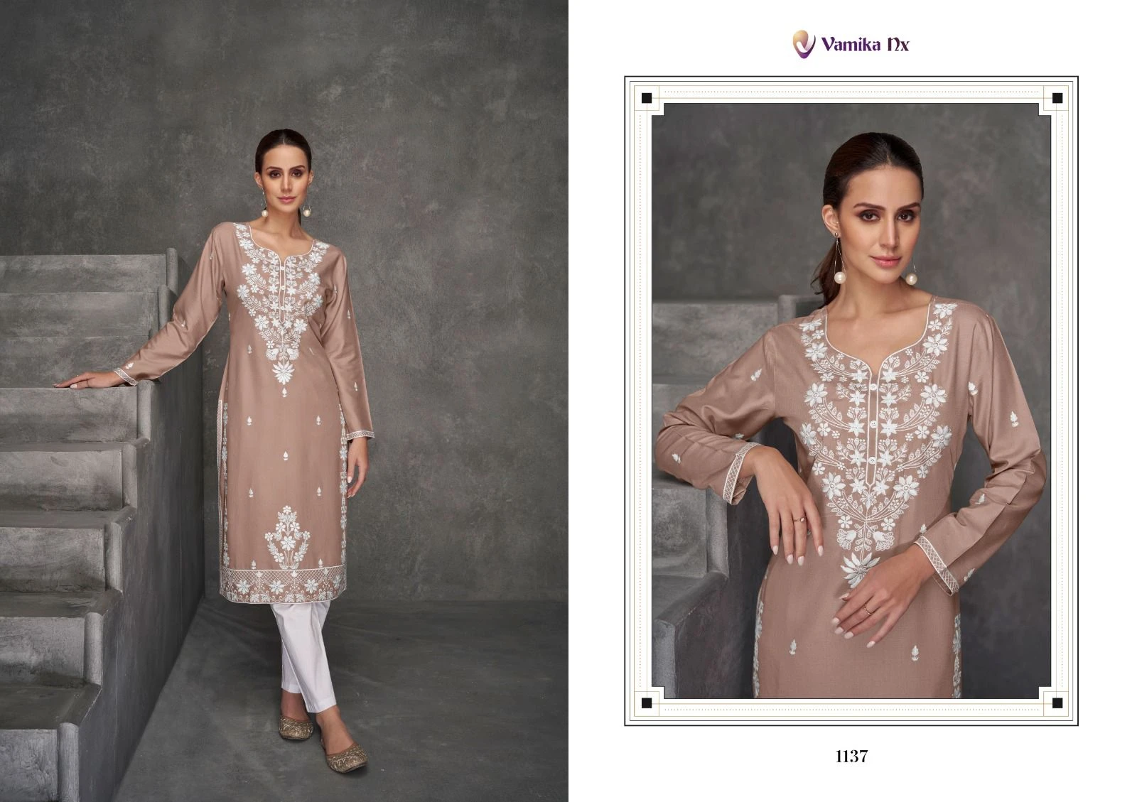 Vamika Rooh Vol 7 Pure Rayon Viscos Wholesale Fancy Kurti with Pant Catalog — Wholesale Kurtis, MPA wholesale from Surat — Photo 3